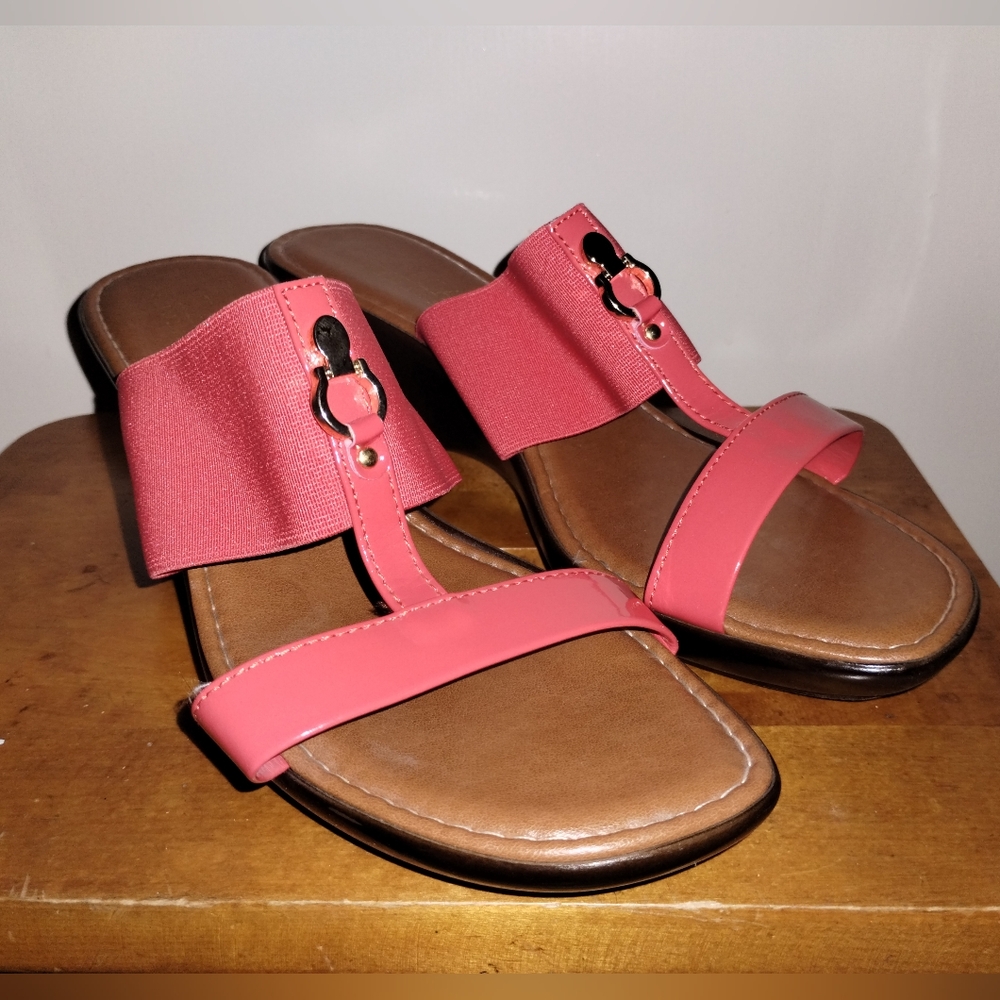 Italian Shoemakers Red Wedges Size 10